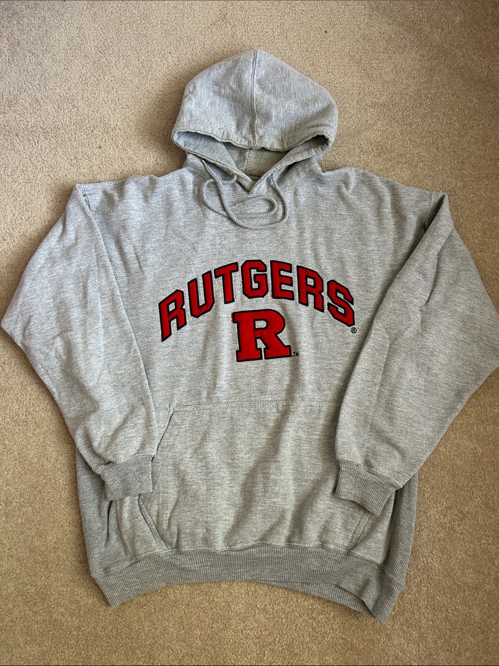 Rutgers Grey Pullover Hoodie - Size XL